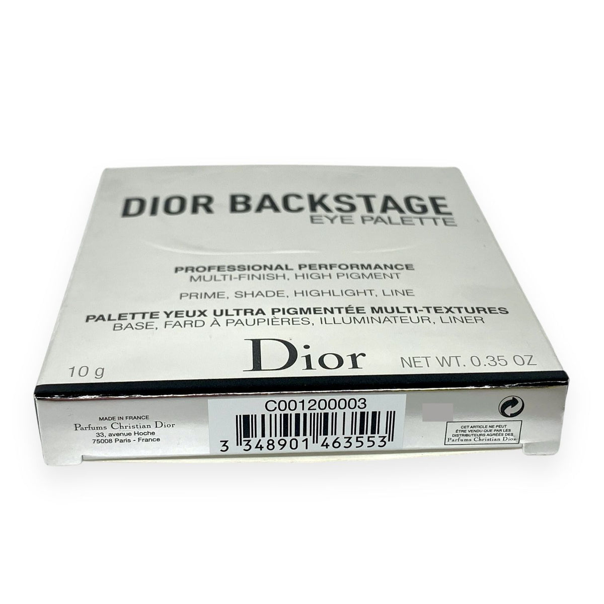 Dior ディオール バックステージ アイ パレット 003 アンバー 10g