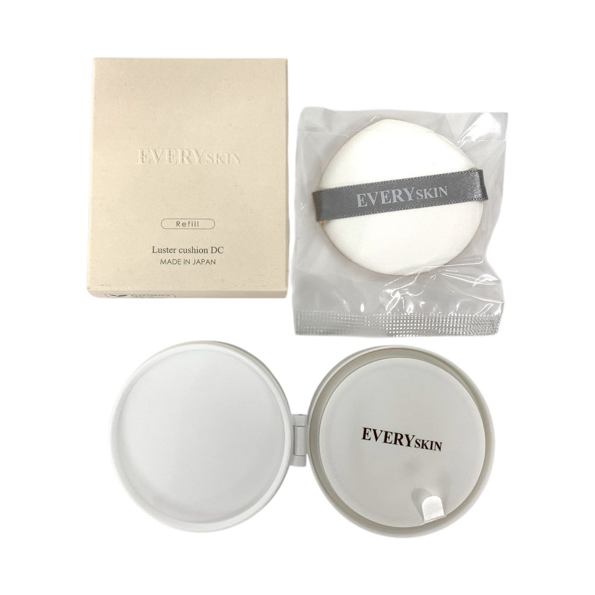 EVERYSKIN ビタミントナー／ラスタークッションDC レフィル（パフ付き） ビタミントナー150ml、クッションレフィル12g ×2個 3個セット