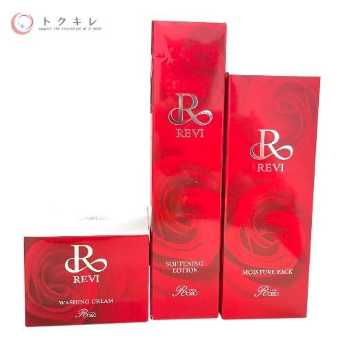 銀座ロッソ ルヴィ ソフニングローション／モイスチャーパック／ウォッシングクリーム ソフニングローション 120ml、モイスチャーパック 100g、ウォッシングクリーム 100g 3点セット
