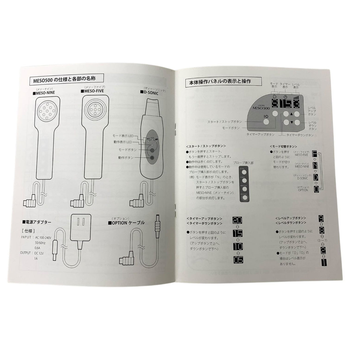 エステツイン 高機能美容機器 MESO 500