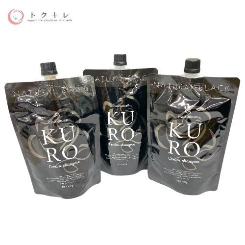 バランローズ VR クロクリームシャンプー 400g #ナチュラルブラック 3本セット