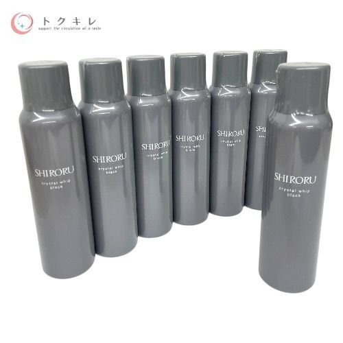 SHIRORU (シロル) クリスタルホイップ ブラック 120g 洗顔料 120g×7個 7個セット