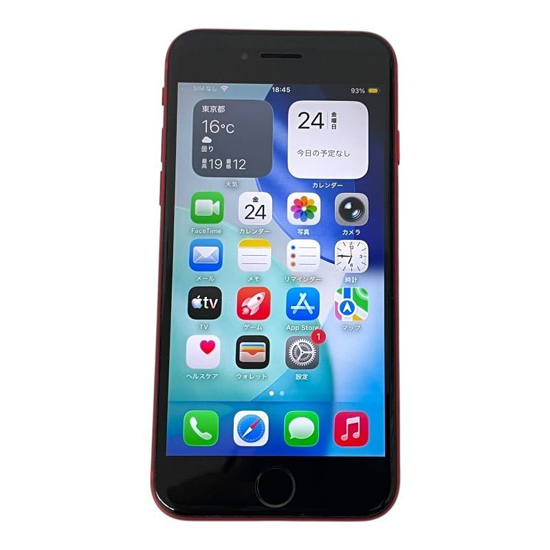 Apple iPhone SE (第2世代) 128GB (PRODUCT)RED NXD22J/A (SIMフリー)