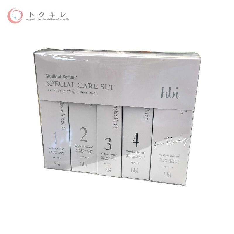 日本直販総本社 hbi メディカルセラム スペシャルケアセット (30ml + 50g + 20g + 50g + 100g)
