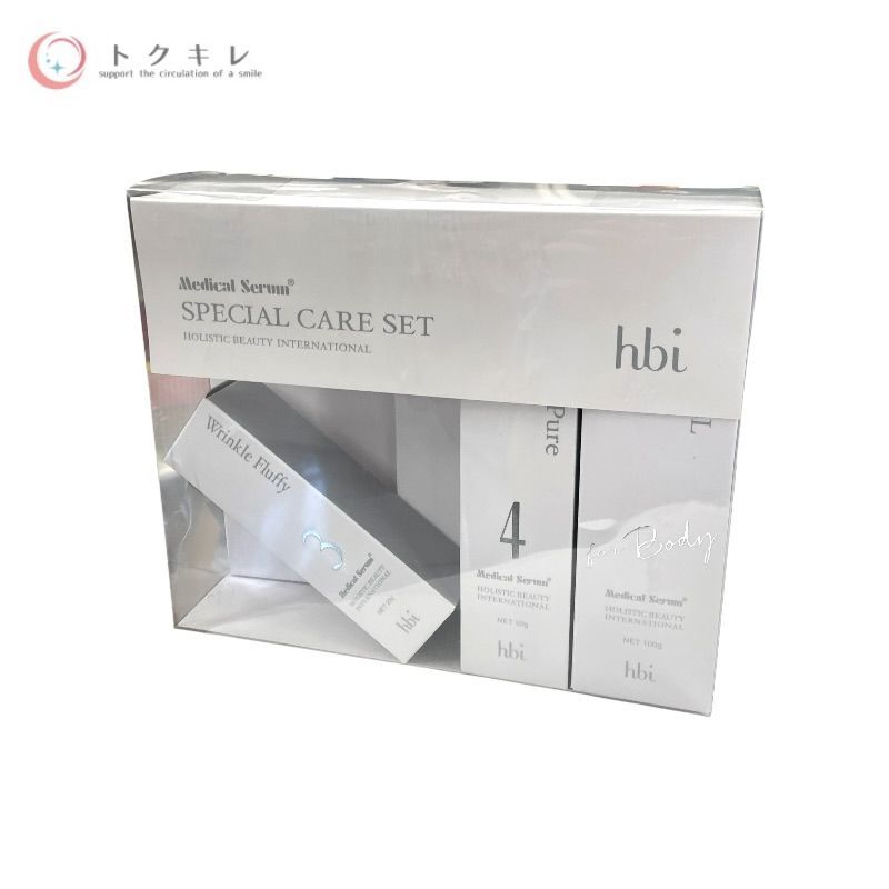 日本直販総本社 hbi メディカルセラム スペシャルケアセット ※一部欠品(リンクルクリームR 20g + ホワイティスピュアR 50g + ボディマッサージクリームR 100g のみ) リンクルクリームR 20g、ホワイティスピュアR 50g、ボディマッサージクリームR 100g