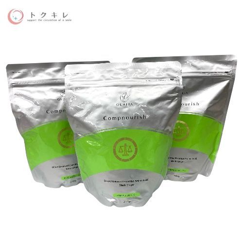 QUALIA コンプナリッシュ 240g トロピカルフレーバー (アミノ酸含有加工食品) 3個セット