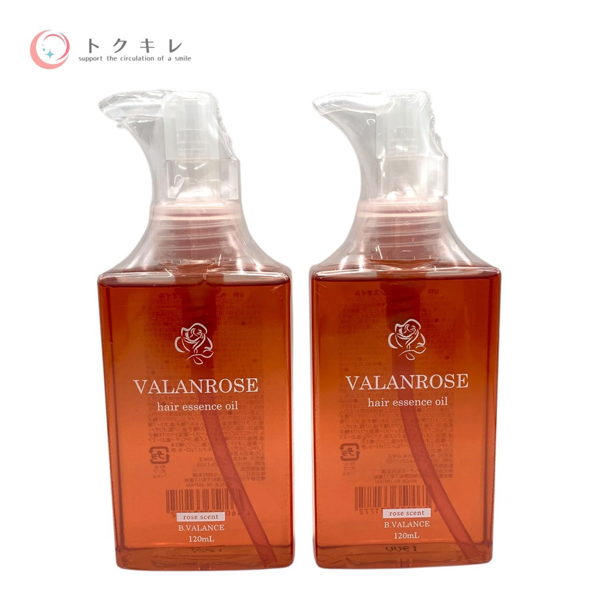VALANROSE ヘアエッセンスオイル ローズの香り 120ml 2本セット