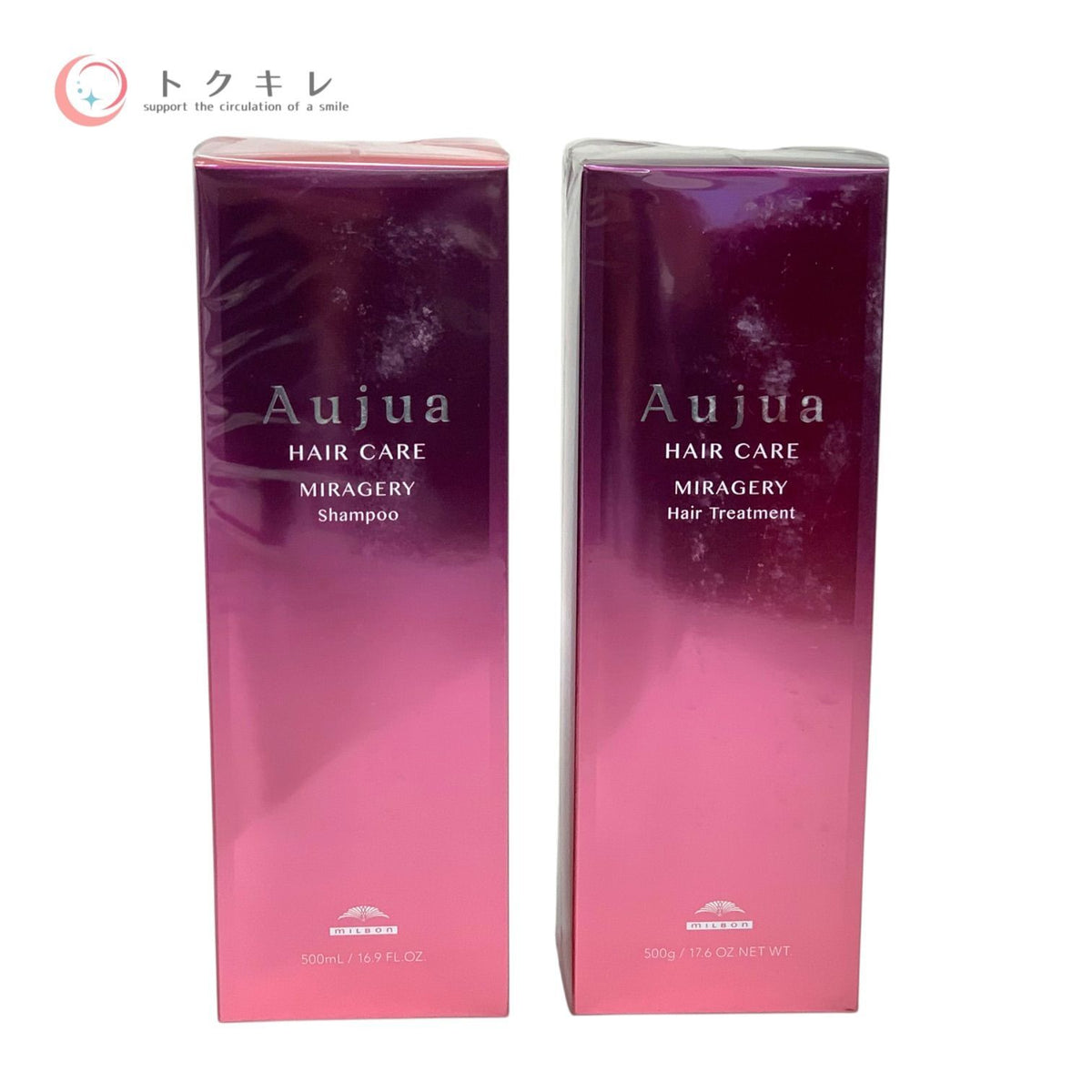 ミルボン オージュア ミラジェリー シャンプー 500ml + ヘアトリートメント 500g