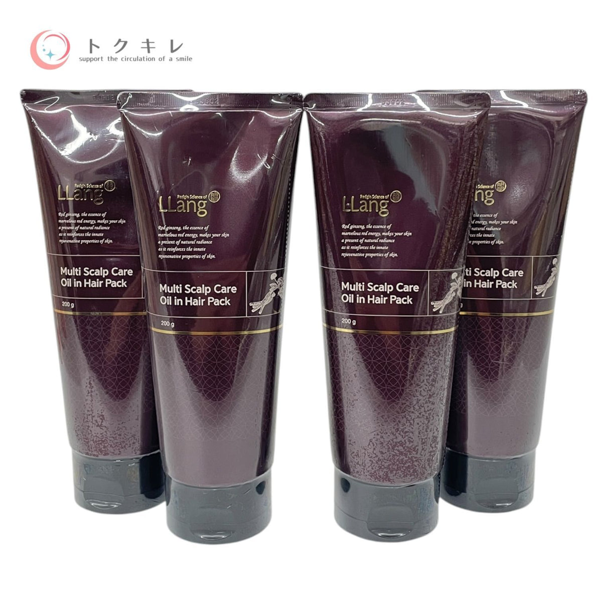 LLang (ラン) マルチ スカルプケア オイルイン ヘアパック 200g 4本セット
