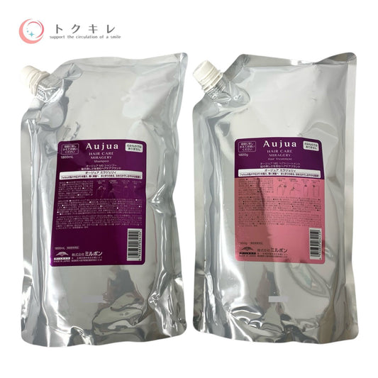ミルボン オージュア ミラジェリィ シャンプー 1800ml とトリートメント 1800g のセット シャンプー 1800ml、トリートメント 1800g
