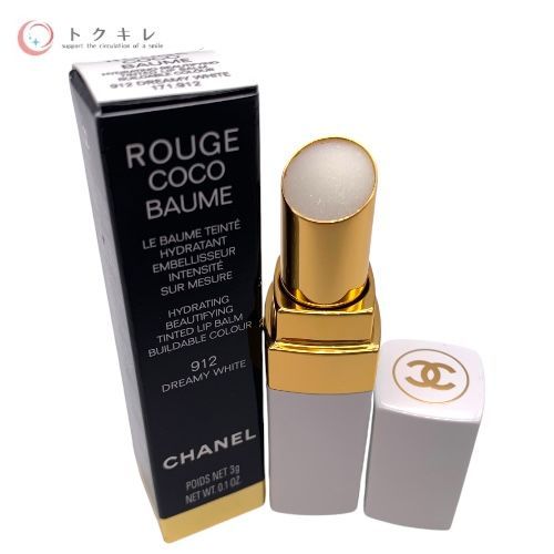 CHANEL シャネル ルージュ ココ ボーム 912 ドリーミー ホワイト (リップクリーム)