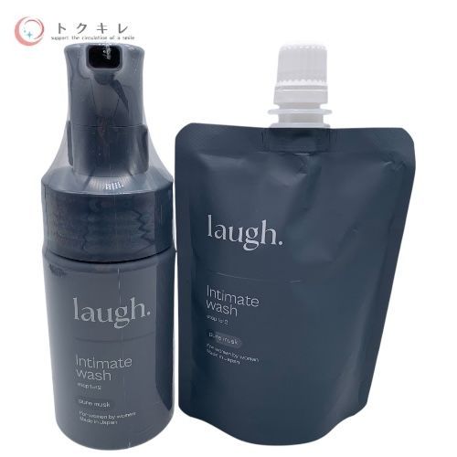 laugh. (ラフドット) インティメイトウォッシュ 100ml ピュアムスクインティメイトウォッシュ 100ml 詰め替え用 ピュアムスク (デリケートゾーンウォッシュ) 2点セット