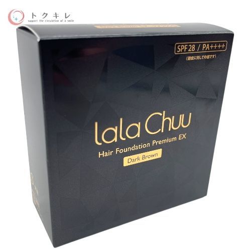 LaLa Chuu ララチュー ヘアファンデーション プレミアムEX (頭皮・毛髪着色料) 9g ダークブラウン