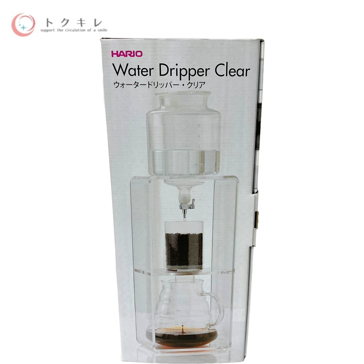 HARIO ハリオ式珈琲 水たてコーヒーメーカー ウォータードリッパー クリア 品番WDC-6