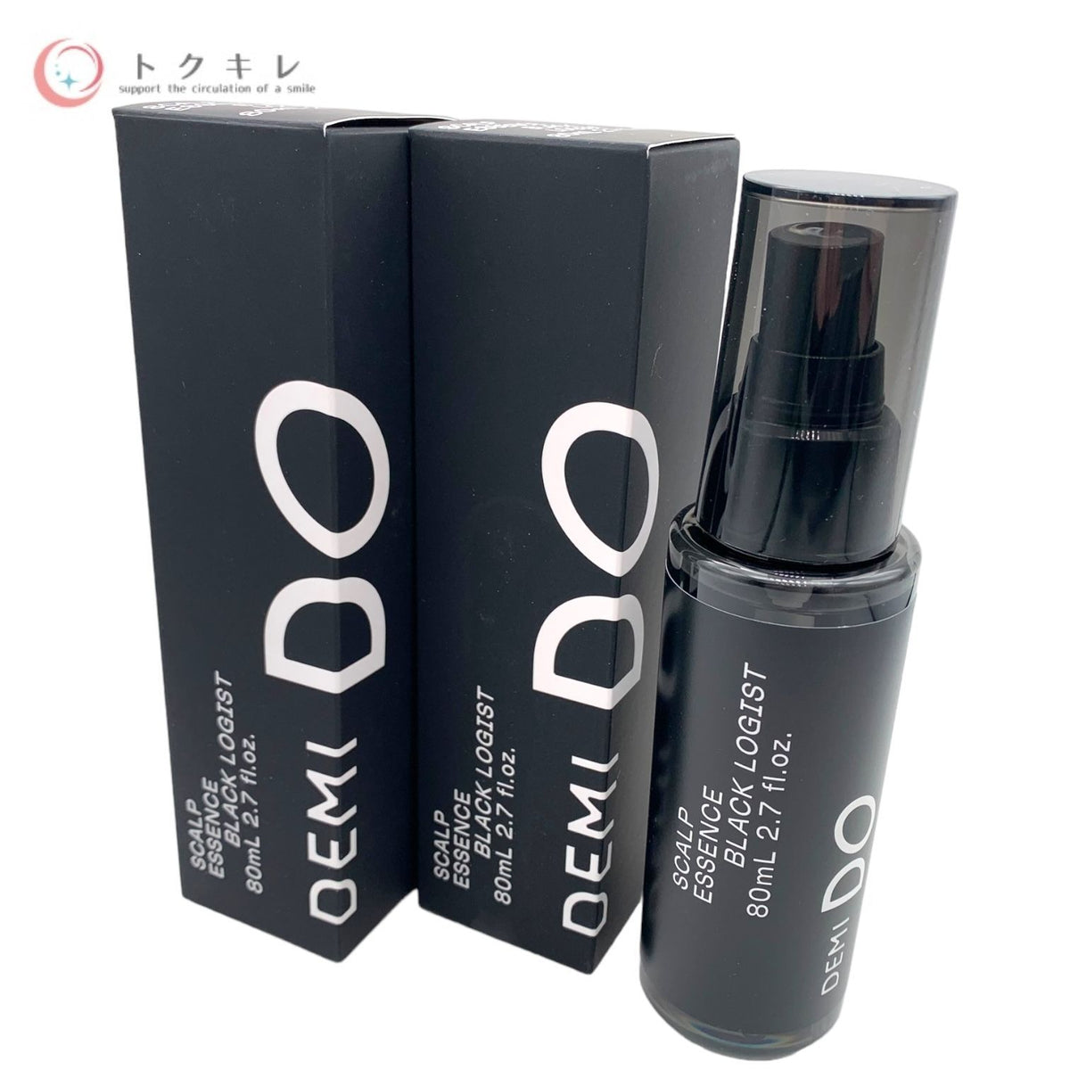 デミ コスメティクス デミドゥ スカルプエッセンス ブラックロジスト 80ml (頭皮用トリートメント) 洗い流さないタイプ 美容室専売品 2点セット