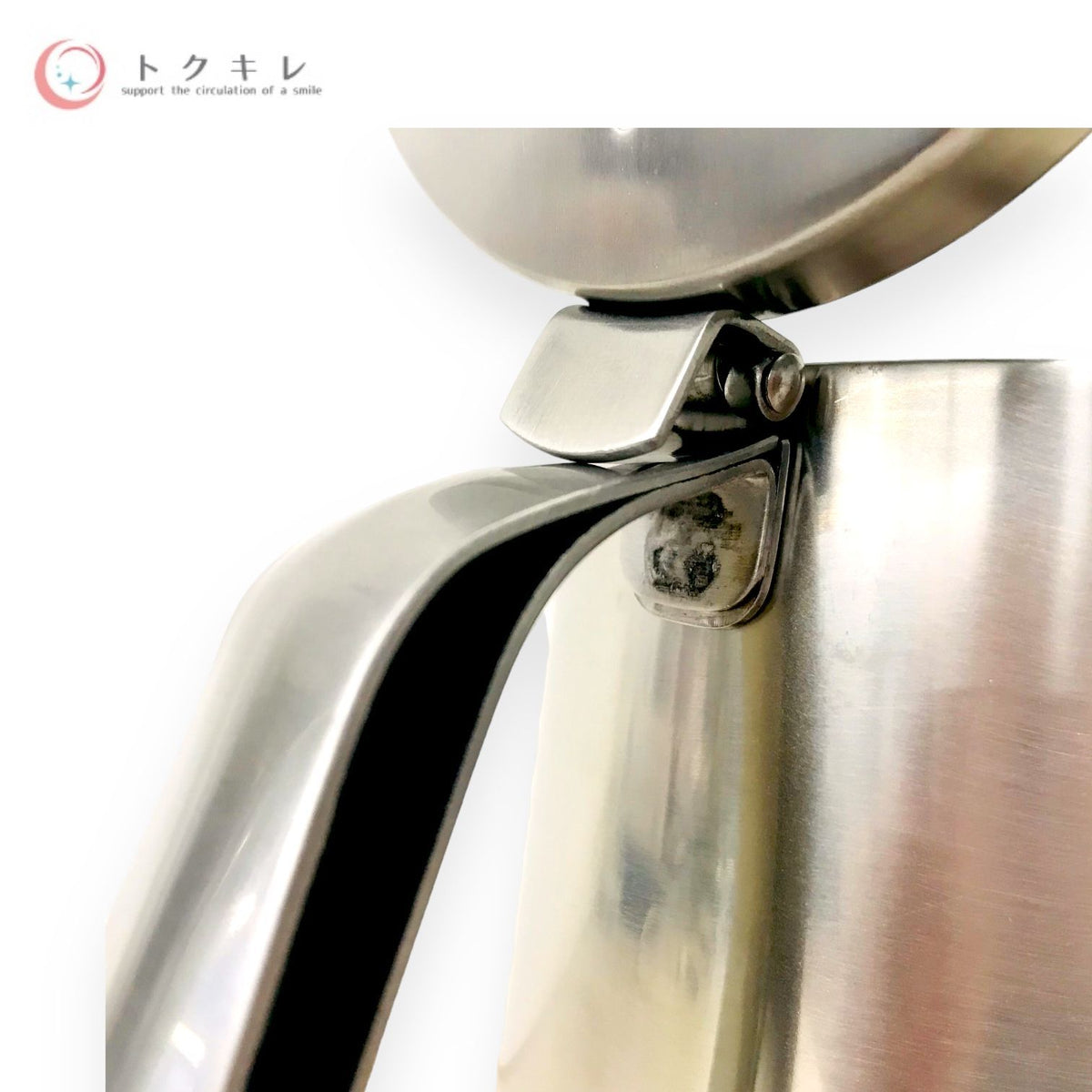 仔犬印 エルム コーヒーポット ステンレス スチール 8人用 18-8 67008 (蓋のつまみの色:黒)