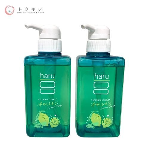 haru（ハル） 黒髪スカルプ サマーレシピL 400ml × 2本セット