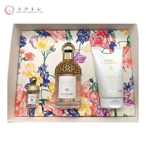ゲラン アクア アレゴリア ローザ ロッサ コフレ オーデトワレ 75ml+7.5ml ボディローション 75ml