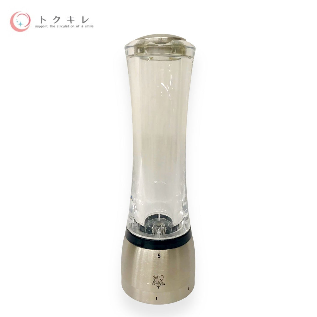プジョー PEUGEOT ソルトミル 粗さ調節 マグネット式 フタ 21cm アクリル ダマン 25458