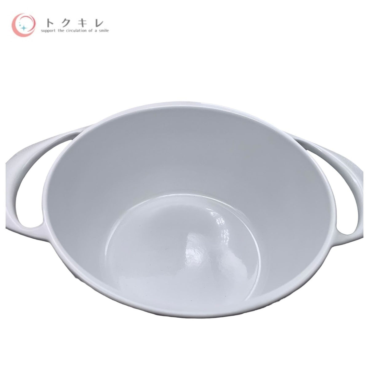 ユニロイ UNILLOY 鋳物ホーロー鍋 キャセロール 20cm ホワイト EC-2000W 品番13267 IH対応