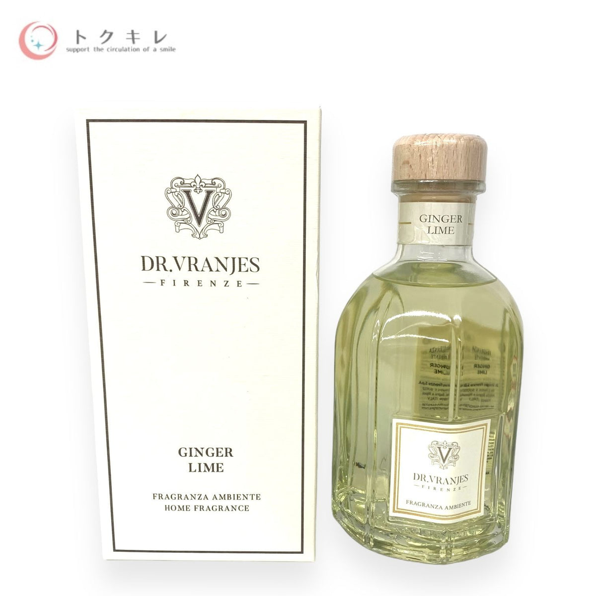 DR.VRANJES GINGER LIME 500ml＋WHITE STICKS (12本入り 約40㎝)