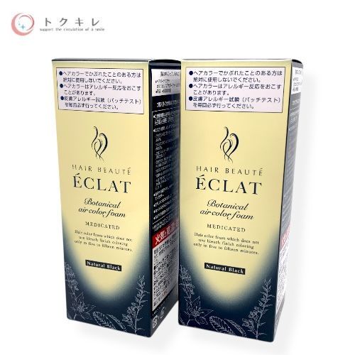 フューチャーラボ ヘアボーテ エクラ ボタニカル エアカラーフォーム EX ナチュラルブラック 80g 2本セット