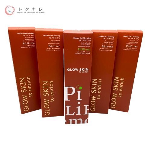 PiLiE・mo（ピリモ） バブルジェルクレンジング 90g × 5点セット