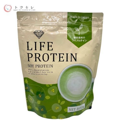 ダイヤモンドライフ LIFE PROTEIN 600g 抹茶風味のソイプロテイン