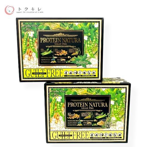 プロラボ プロテイン ナチュラ グランプロ 抹茶・オーツ黒ごまきな粉 セット 各20袋入