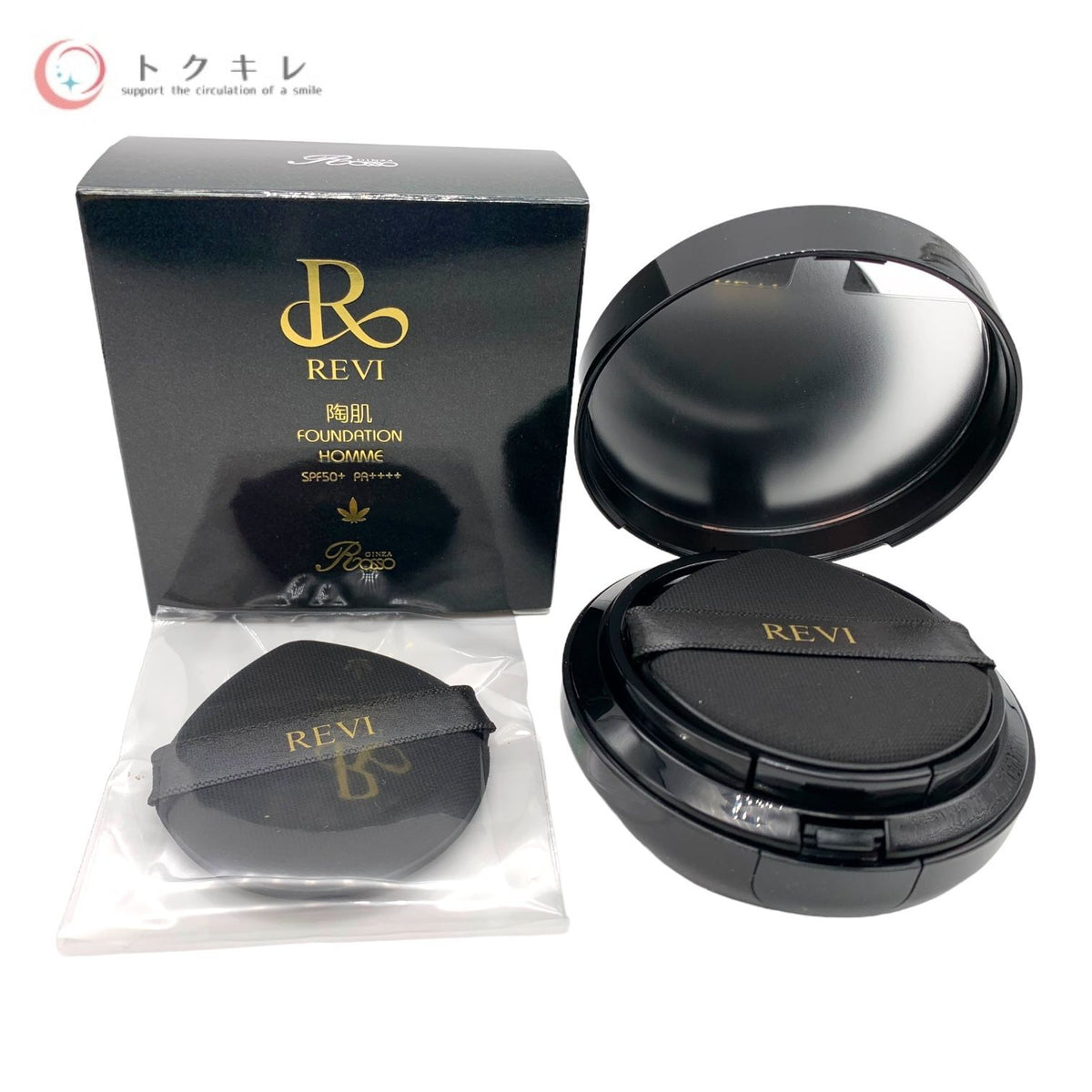 銀座ロッソ REVI ルヴィ 陶肌ファンデーション オム 15g SPF50+ PA++++