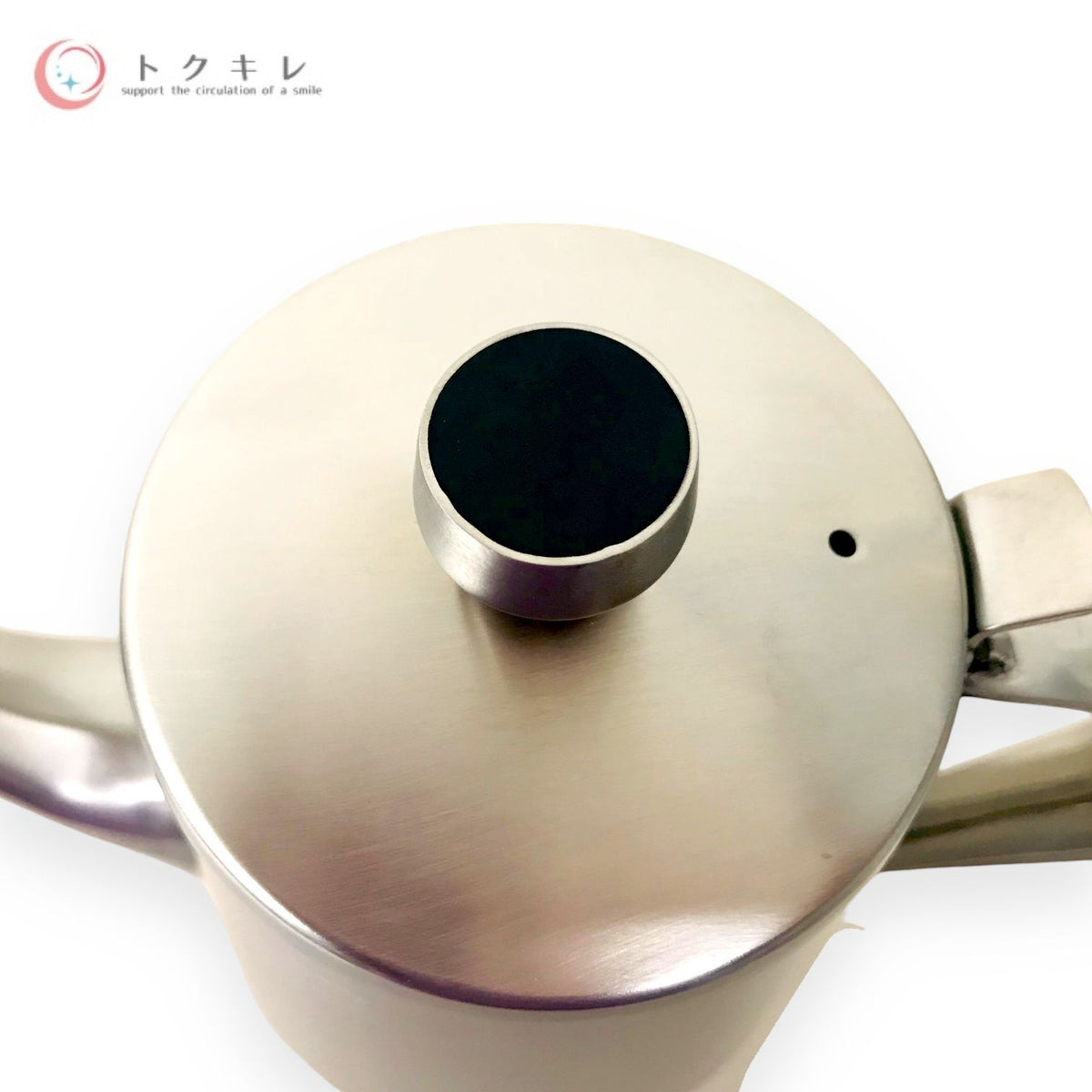 仔犬印 エルム コーヒーポット ステンレス スチール 8人用 18-8 67008 (蓋のつまみの色:黒)