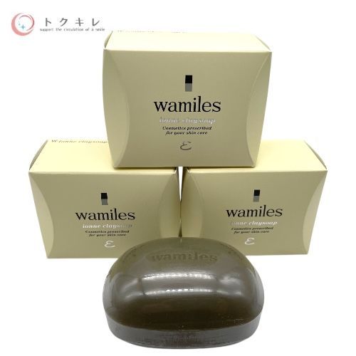 wamiles ワミレスコスメティックス イオンヌクレイソープ ε (石けん) 100g (ディッシュなし) 3点セット