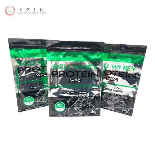 NICHIGA ニチガ SCU ホエイプロテイン WPC 1kg 3袋セット