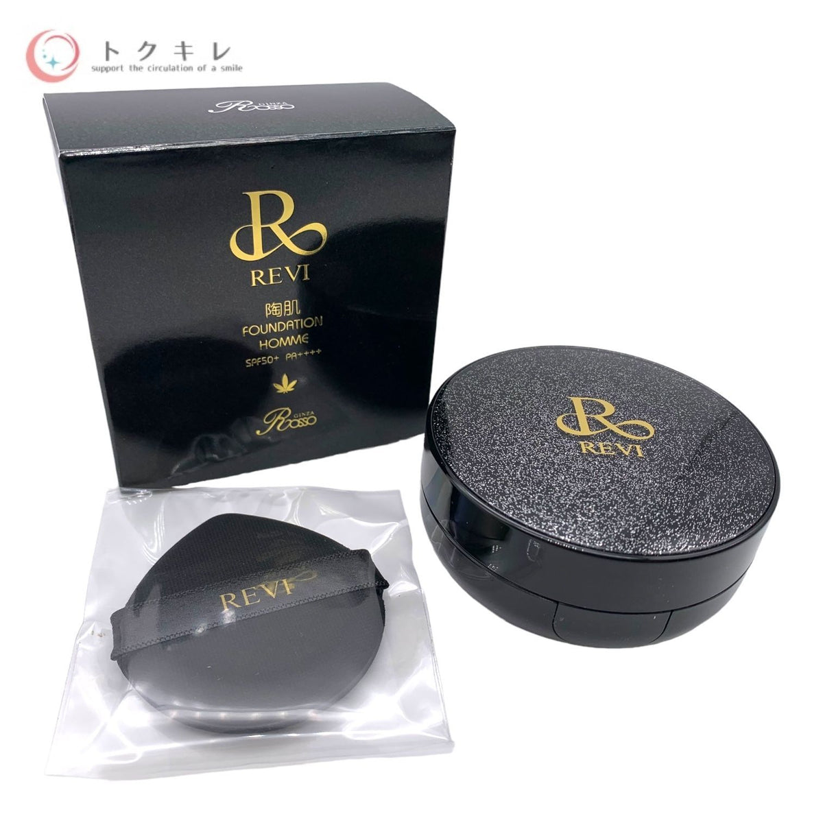 銀座ロッソ REVI ルヴィ 陶肌ファンデーション オム 15g SPF50+ PA++++