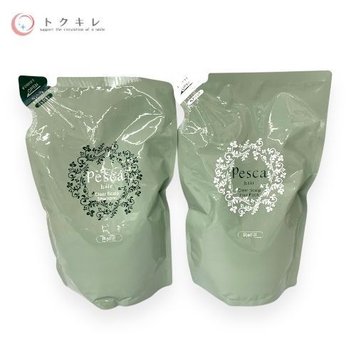 ペスカ クリア スカルプ シャンプー&ヘアパック セット (詰替用) 各450ml
