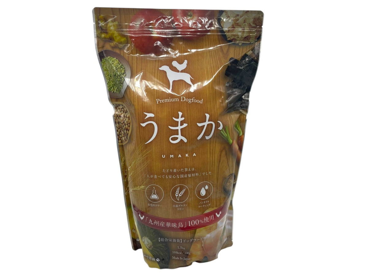 華ちゃん犬猫すこやか本舗 (トリゼンダイニング) うまか UMAKA 1.5kg (プレミアムドッグフード)
