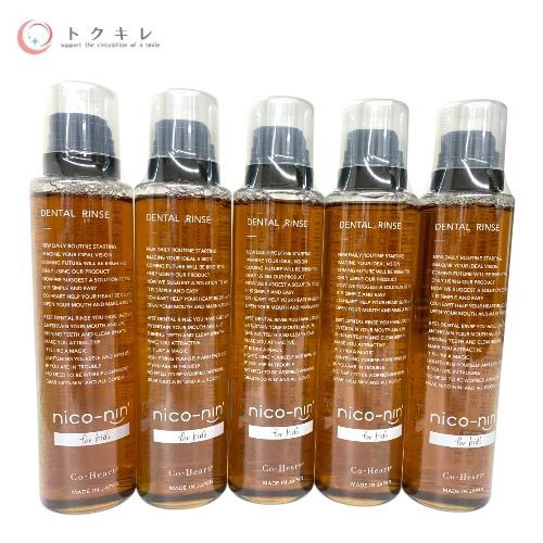 コハルト (Co‑Heart) nico-nin ニコニン 200 ml 薬用子供用トゥースウォッシュnc 5本セット